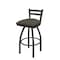 Holland Bar Stool Co 30" Low Back Swivel Bar Stool, Pewter Finish, Graph Chalice Seat 41130PW019 - alternate 1